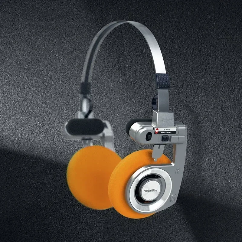 Für WhatPlus Retro3 Wireless Bluetooth-Kopfhörer, Wireless HiFi-Rauschunterdrückung, In-Ear, Faltbar, Tragbar, Ga