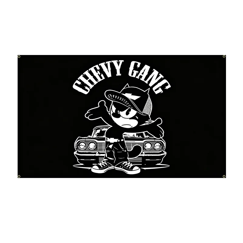 Felix Classic Vintage Car Flag Banner for Garage