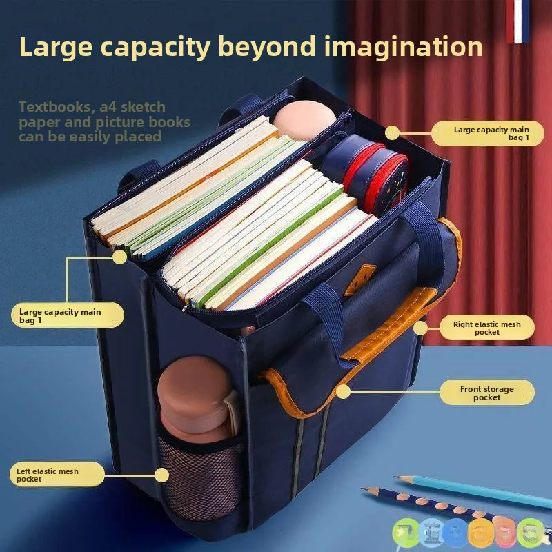 

Commuter oulder Bag Boys School Bag Handheld Crossbody Book Carrier M Student Bag Travel Single Strap Bag