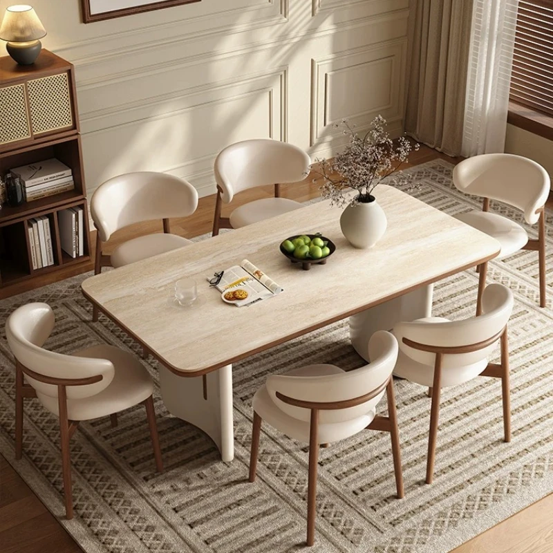 Mesas de comedor de mármol para restaurante, mesas de comedor de madera maciza para sala de estar, mesas de comedor que ahorran espacio, mesas de comedor de lujo, muebles para el hogar