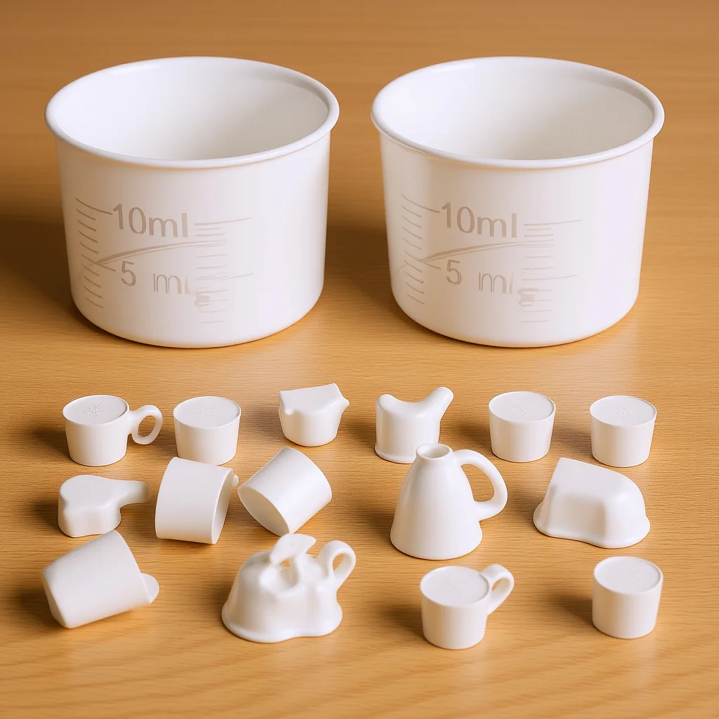 

100Pcs Clear Thickened Plastic Measuring Cups Scale Marked Liquid Volume Cups Laboratory Use Measuring Cup