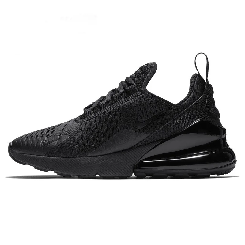 Nike Air Max 270 AirMax MAX270 Triple Black White Outdoor Jogging Sports Shoes Sneakers Women Men Running Shoes