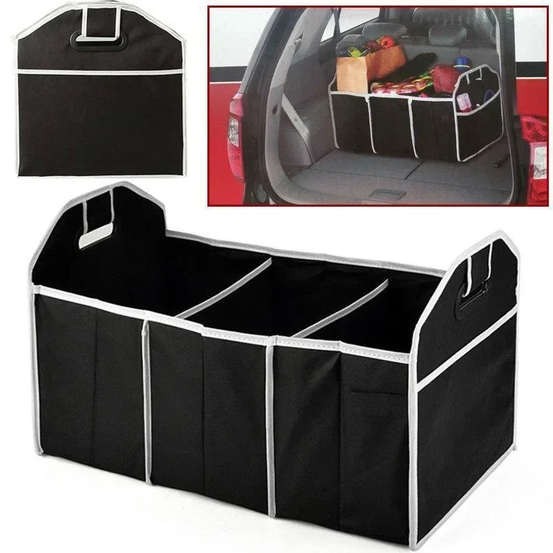 Car Storage Box Foldable Car Trunk Organizer Toys Food Storage Container Bags Box Car Accessories