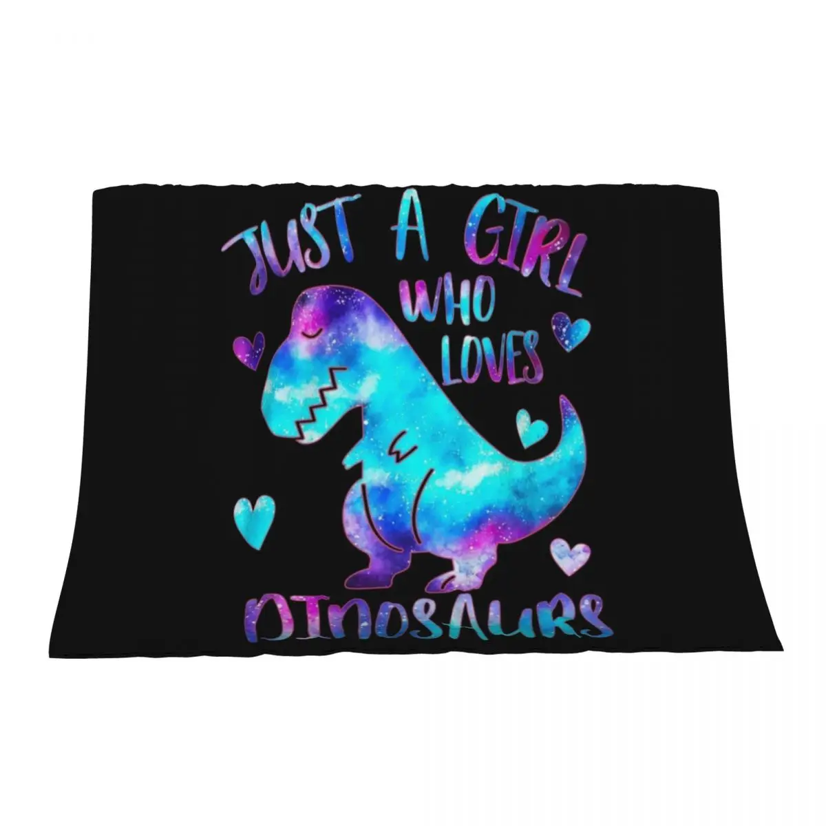 

Just a Girl who loves Dinosaurs Throw Blanket Luxury St decorative Flannel Fabric Blankets
