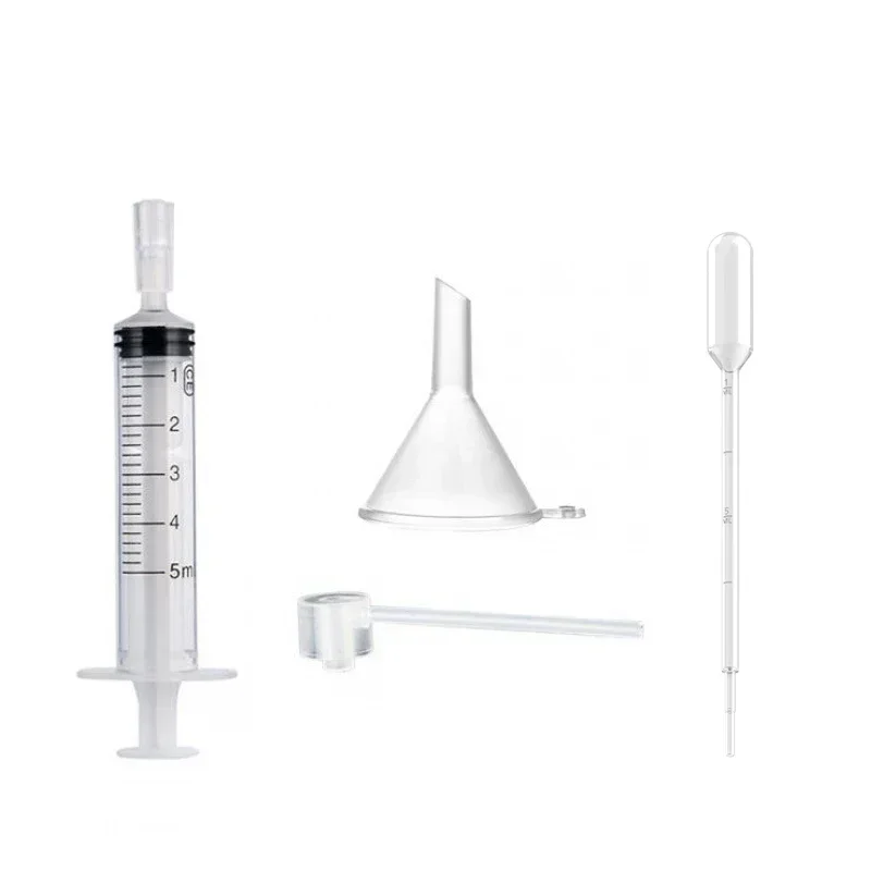 New Plastic Perfume Refill Tools Set Diffuser Syringe Straw Dropper Funnel Spray Dispensing Required Cosmetic Tools 4pcs/lot