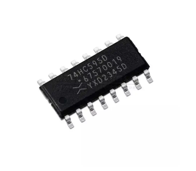 Free Ship 10pcs 74HC595 SOP16 8-bit serial or parallel output shift register 74HC595D