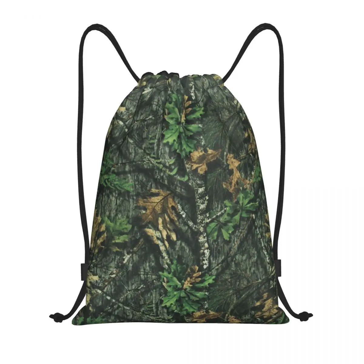 Mossy Oak Obsession Turkey Hunting Camo Drawstring Backpack Sports Gym Bag for Men Women Training Sackpack