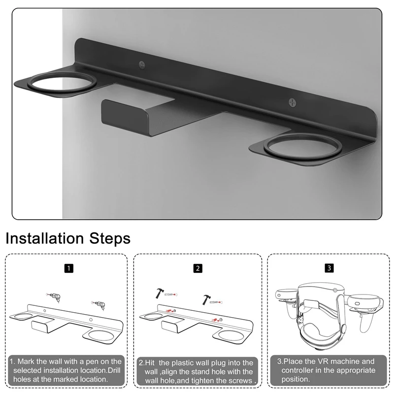 Multifunctional VR Bracket Wall VR Bracket VR Bracket For Oculusquest2 Wall Storage Bracket Oculuspropico4 PS VR