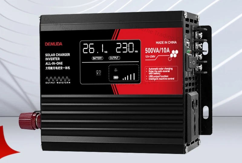 

12V to 220V solar correction vehicle controller, inverter control power generation integrated machine 800W