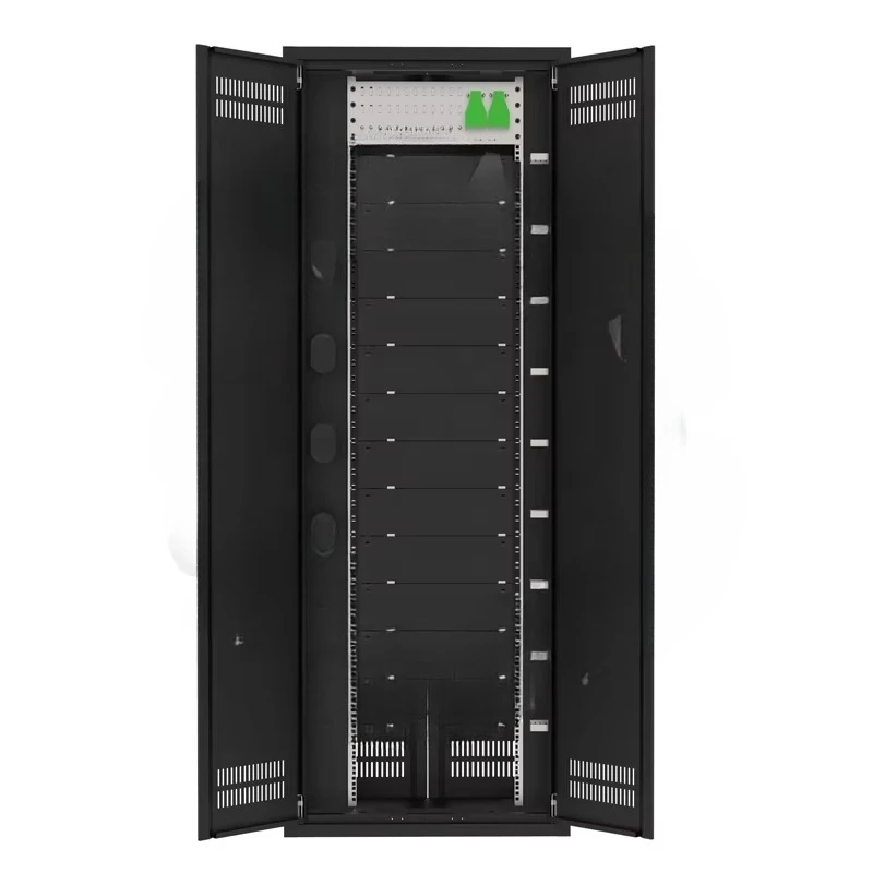 Equipment manufacturer's core fixed drawer rack mounting wiring