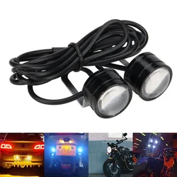 2pcs Motorcycle DRL Daytime Running Light Flash Strobe LED Colorful Eagle Eye Light Motor Fog Lamp Headlight Signal Accessories