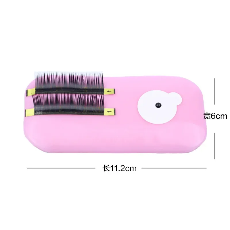 Soporte para pestañas postizas de silicona reutilizable, soporte para extensión de pestañas, paleta, bandeja para injerto de pestañas, herramienta de maquillaje, 1 ud.