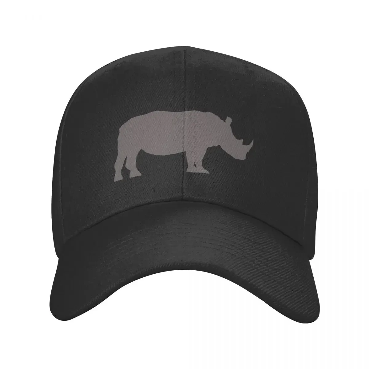 Rhino profile - grey Baseball Cap Golf Hat Man Beach Bag Luxury Hat Custom Cap Boy Women's