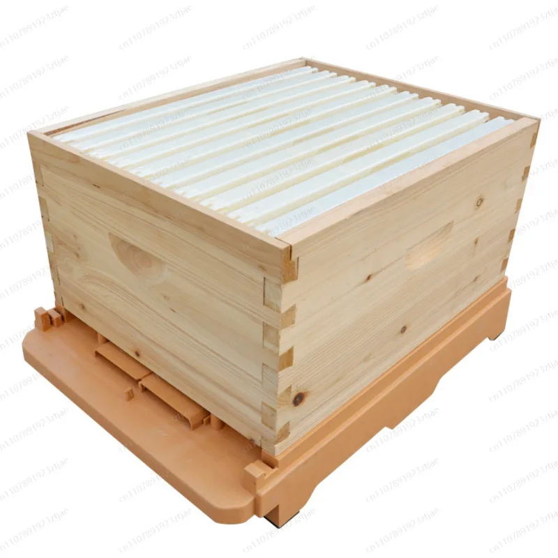 Langstroth Beehive Plastic Bottom Board & Stand, Multi Function Bee Hive Base for Italian Honeybee Beekeeping Equipment
