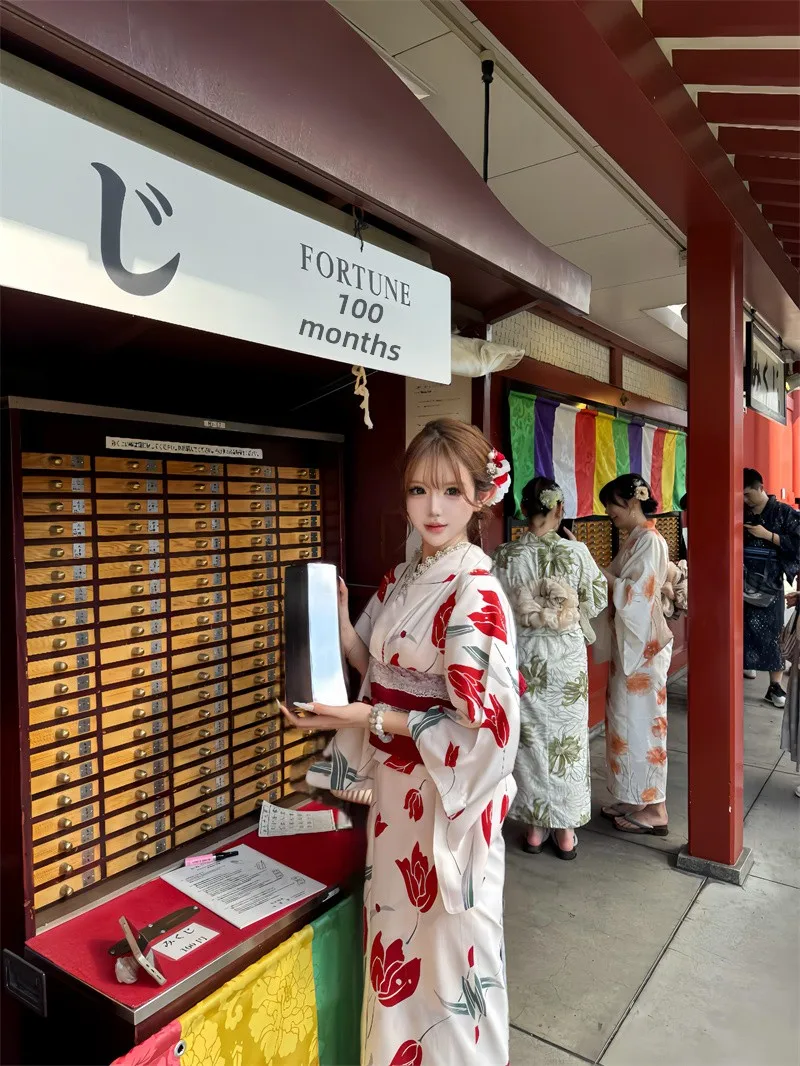 

Traditional Japanese Kimono Sle Photoaphy Costume Improved Version Batobe Dr for Girls Divine Girl Photo oot