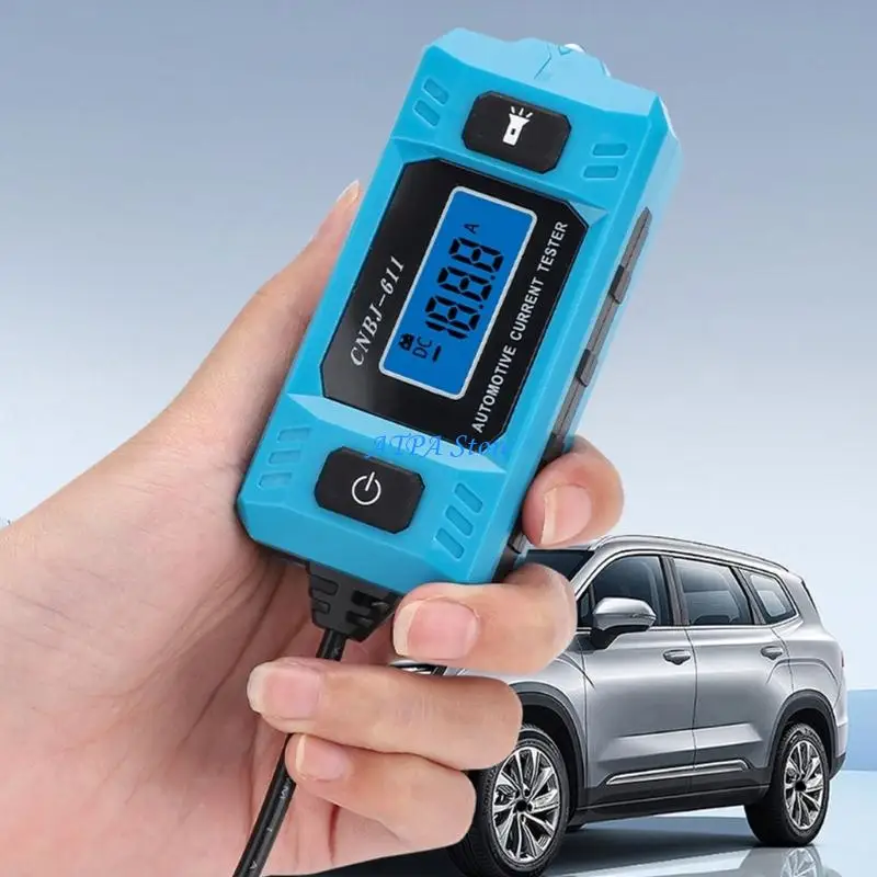U13C Integrated Vehicle Fuses Tester with Build In Test Leads Reliable Plastic Auto Fuses Checker set for Easy Diagnostics