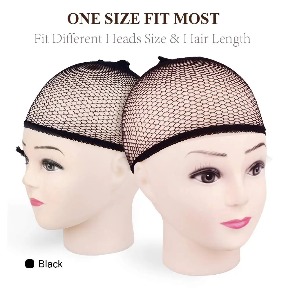 1PC Synthetic Nylon Hair Net New Stretchable Elastic Hair nets Fashion Mesh Weaving Wig Caps For Women Making Wig Tools