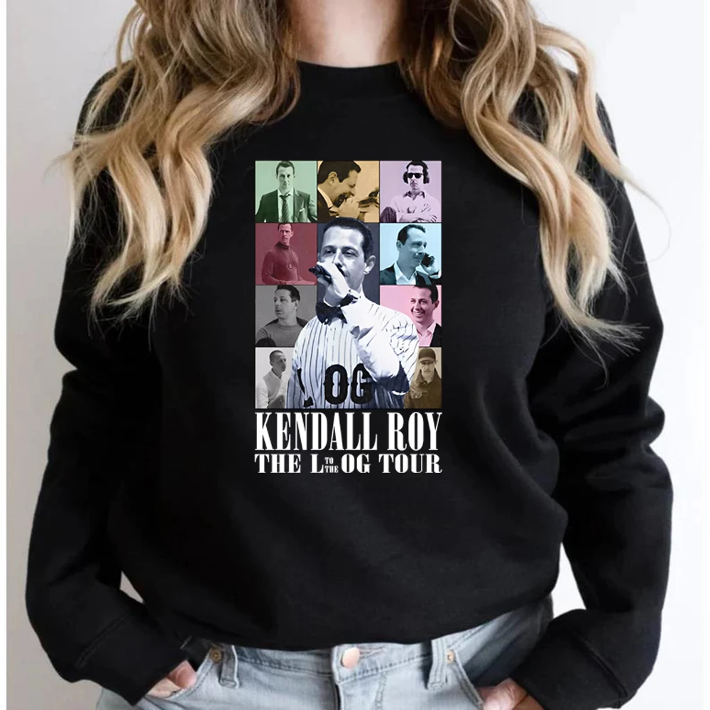 Kendall Roy The Eras Tour Sweatshirt Succession TV Show Pullovers Hoodie Women Long Sleeve Sweatshirts Vintage Graphic Hoodies