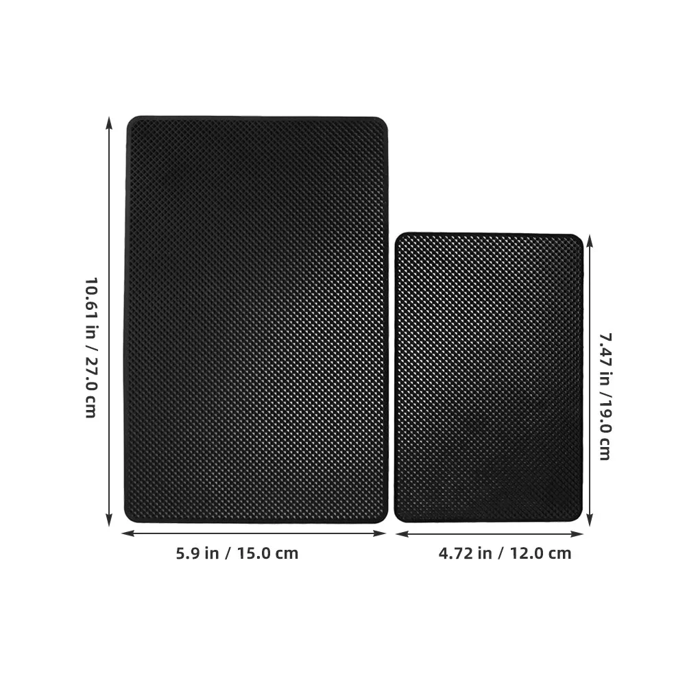 2Pcs Car Dashboard Mat Anti-Slip Non-Skid Pad Large Size for Phone Keys Sunglasses Car Interior Accessories Dashboard Mat