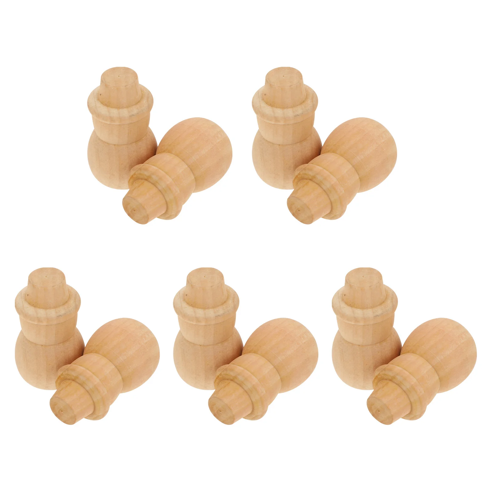 

10Pcs Wooden Craft Snowman DIY Set Ideal for Painting Staining Xmas Home Decor Kids Hands-on Creativity Building Artistic Skill