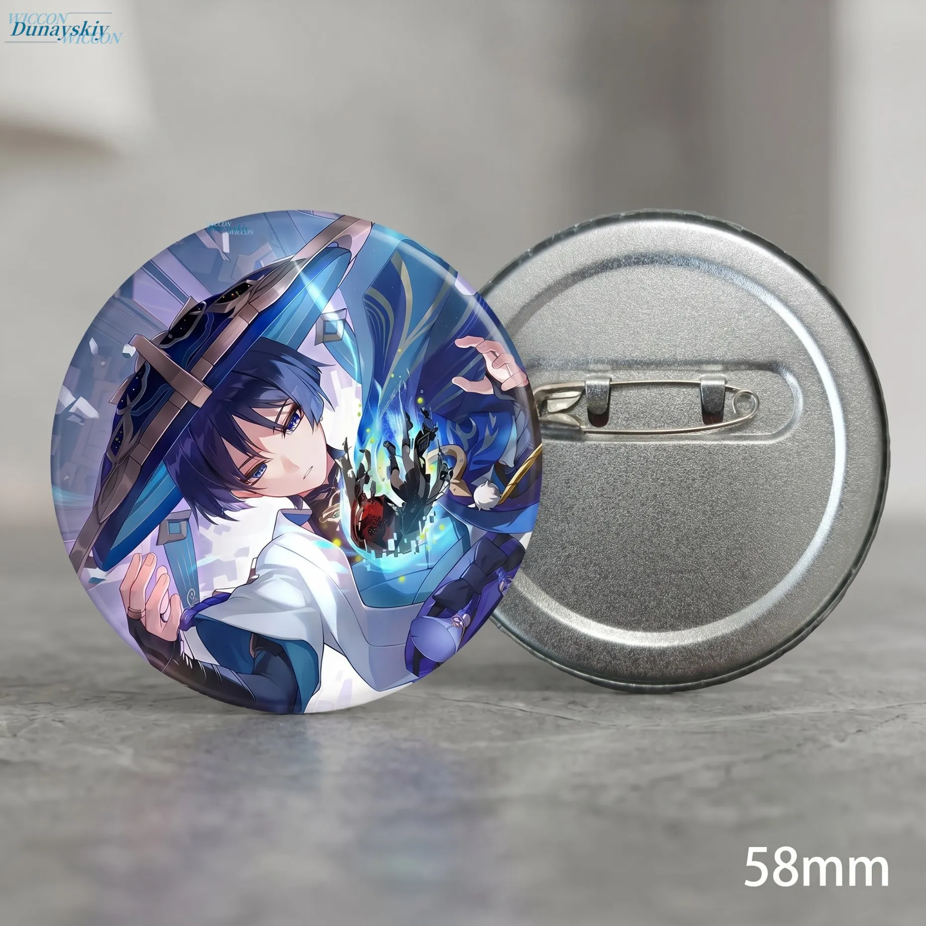 Wanderer Scaramouche From Genshin Impact Scaramouche Kunikuzushi Badge Enamel Pin. Wanderer Metal Button Cute Brooch Genshin