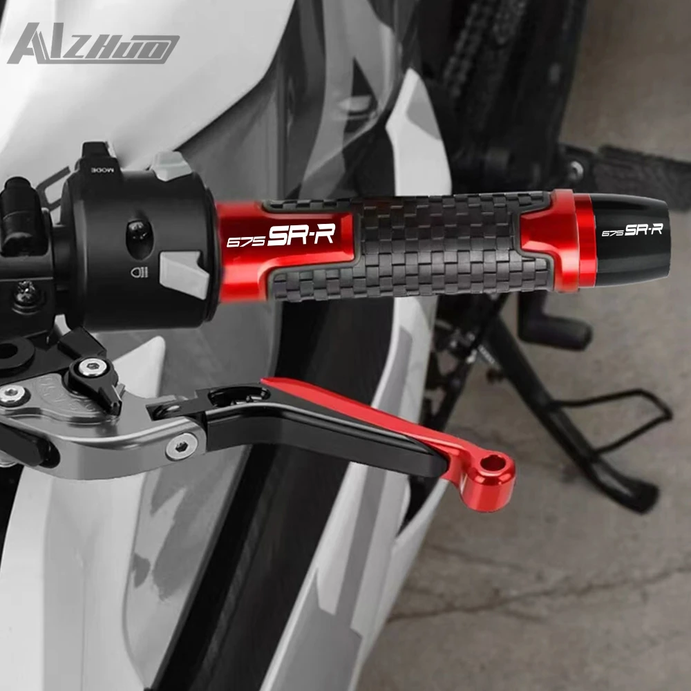

Motorcycle For CFMOTO CF MOTO 675 SR-R 675 SRR CNC Brake Clutch Levers Handlebar end 675SRR Handlebar Grips Ends 2024 2025 2026