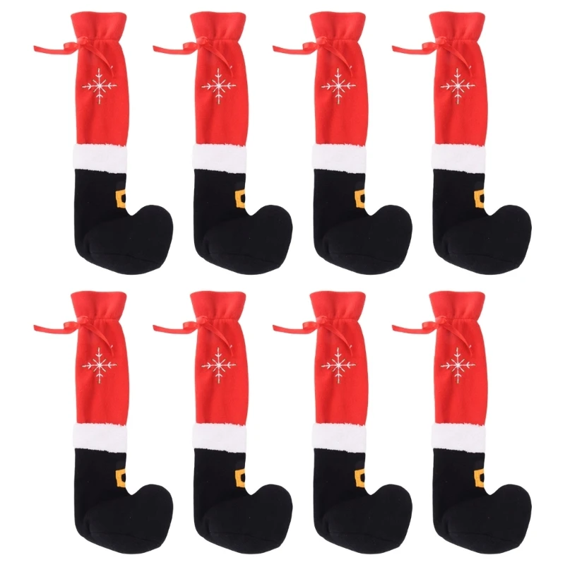 

Christmas Decors Table Leg Cover Chair Foot Socks Table Feet Sleeve Slip Resist