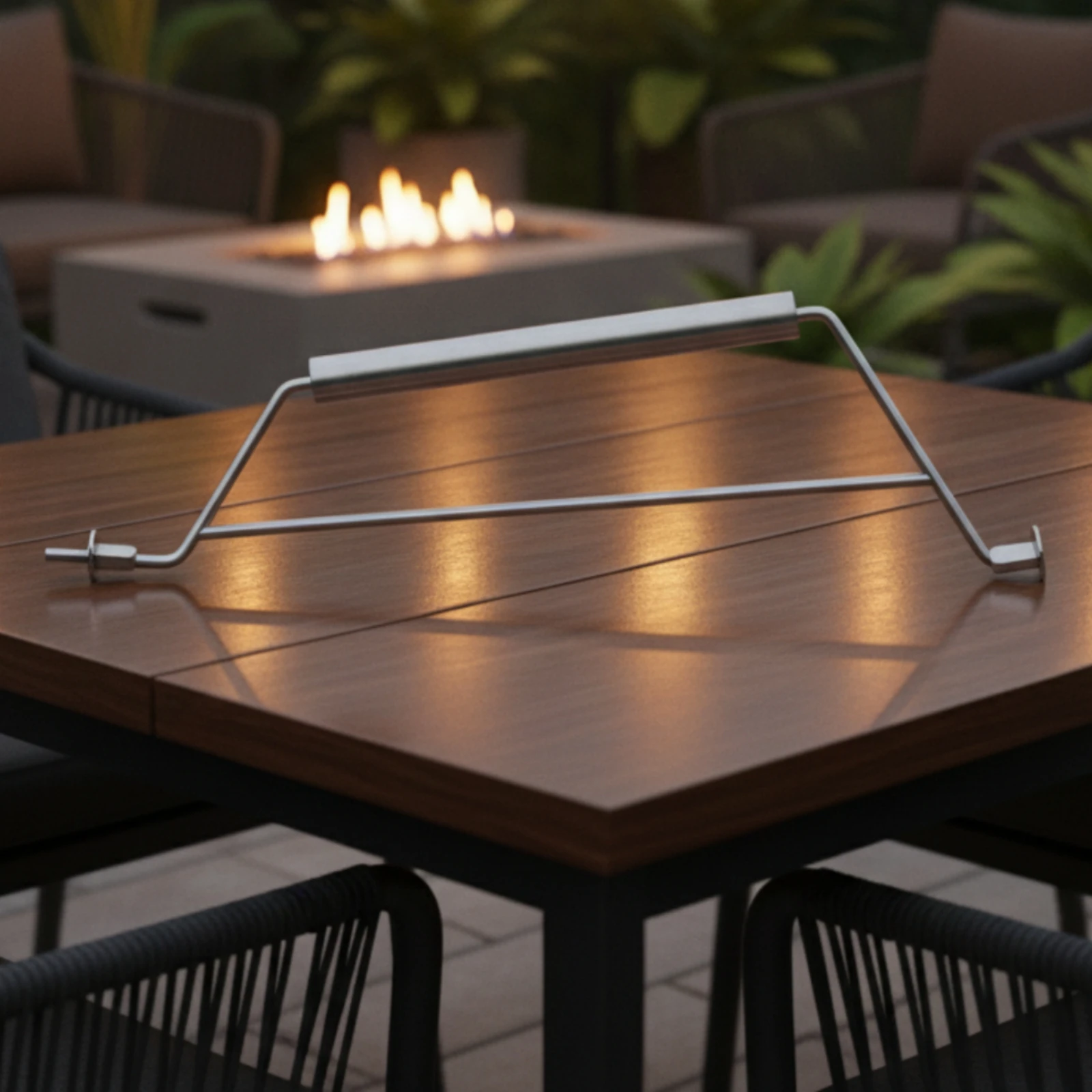 Steel Fire Fire Bowl Carrying Handle with Extension Tube Lightweight Portable Fire Fire Bowl Handle with Mounting Ends Backyard