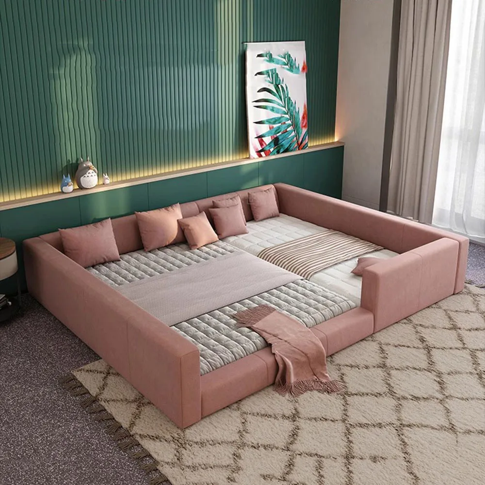 Rail garde enfants cadres de lit reine luxe réglable tête de lit salon dormir Camarotes Para dortoir décoration de la maison