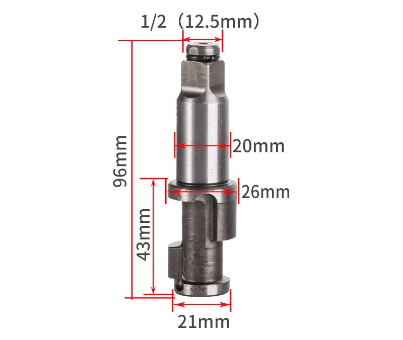 Pneumatic Wrench Accessories Air Impact Wrench Anvil Driver Spindle Axis Pneumatic Impact Wrench Spindle Repair Part 93/96/103mm