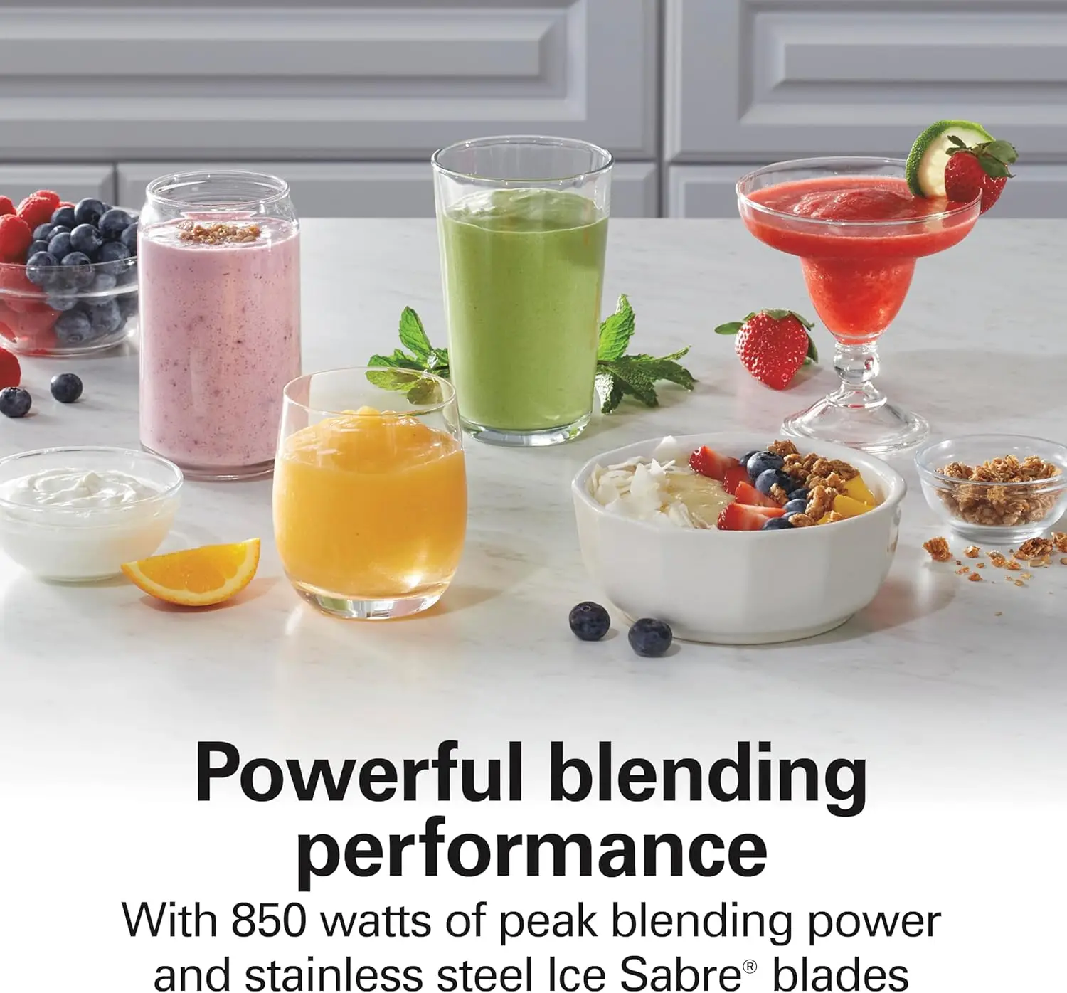 خلاط للعصائر مع 5 وظائف بما في ذلك دورة العصائر التلقائية، ونظام عمل الموجة لنتائج فائقة النعومة، 850 وات، 40