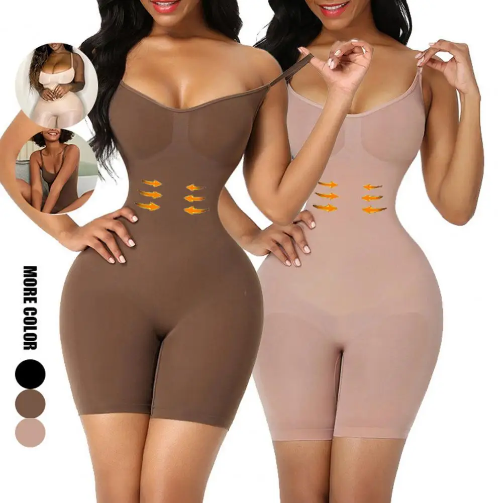 

Sexy Rompers Playsuit Lingerie Slimming Control Body One Pieces Shapewear Sling Camisole Jumpsuit Womens Tight Corset Bodysuit