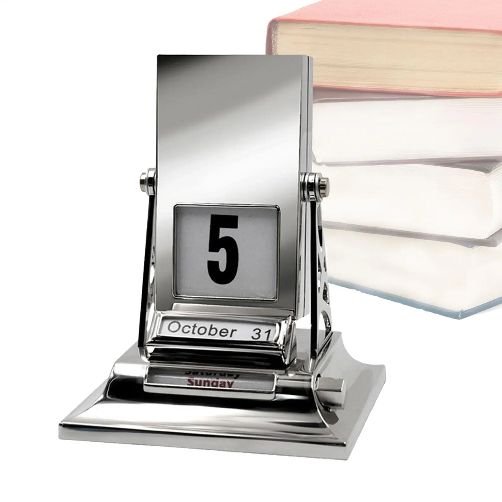 

Металлический календарь для настольного стола, вечный календарь, металлический декор, настольное вращающееся украшение, игрушка-непоседа для студентов, учителей, подростков