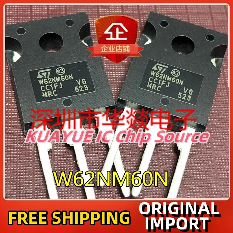 

10PCS-30PCS/ STW62NM60N W62NM60N TO-247 600V 65A / Fast Shipping Quality Guarantee