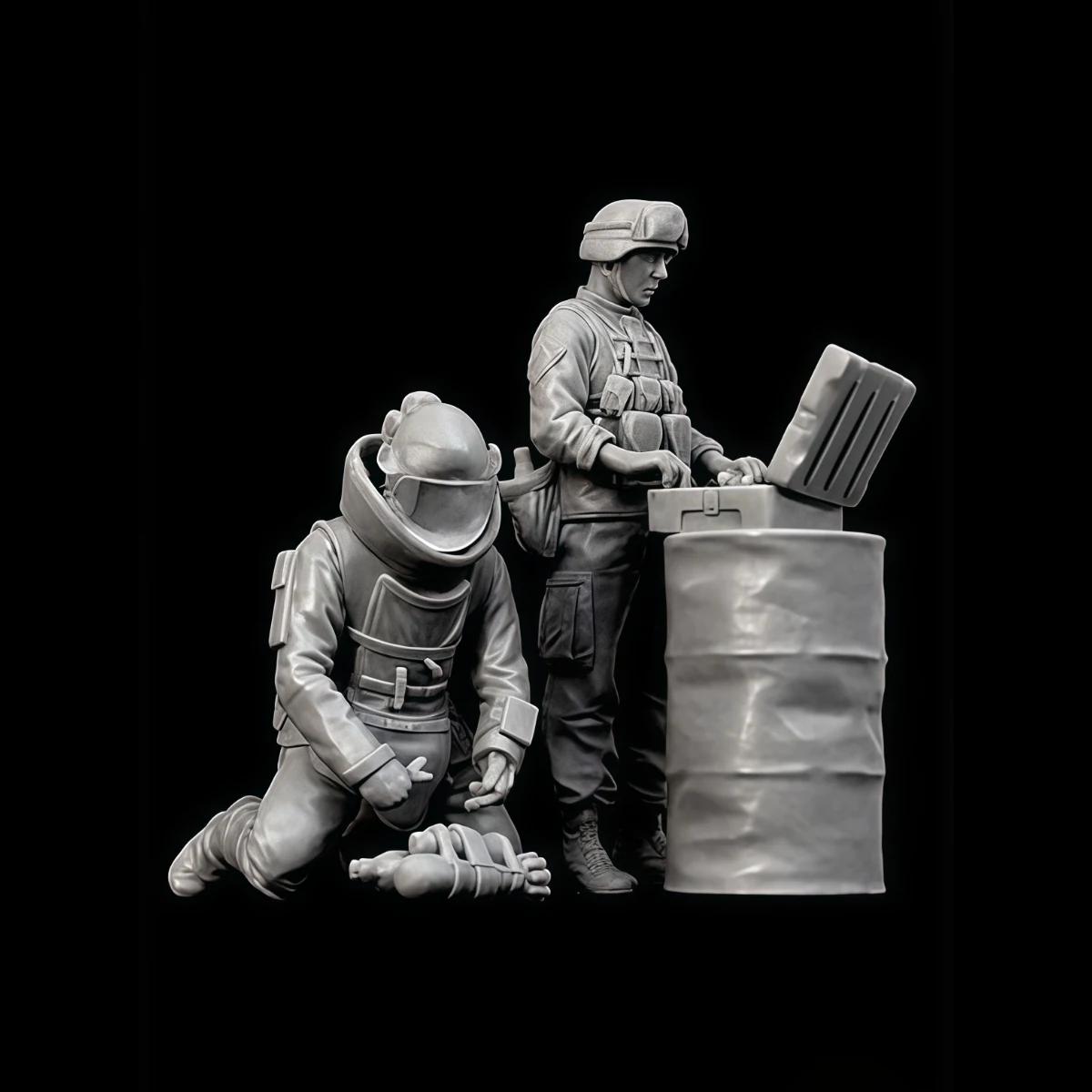 

1/35 resin unpainted model kit, military theme, Iraq disposal team unassembled and unpainted GK,1574R