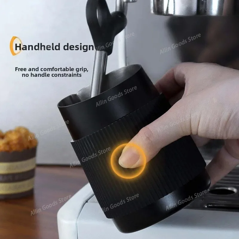 solid color oblique latte cup coffee milk foam cylinder, anti-scalding belt scale