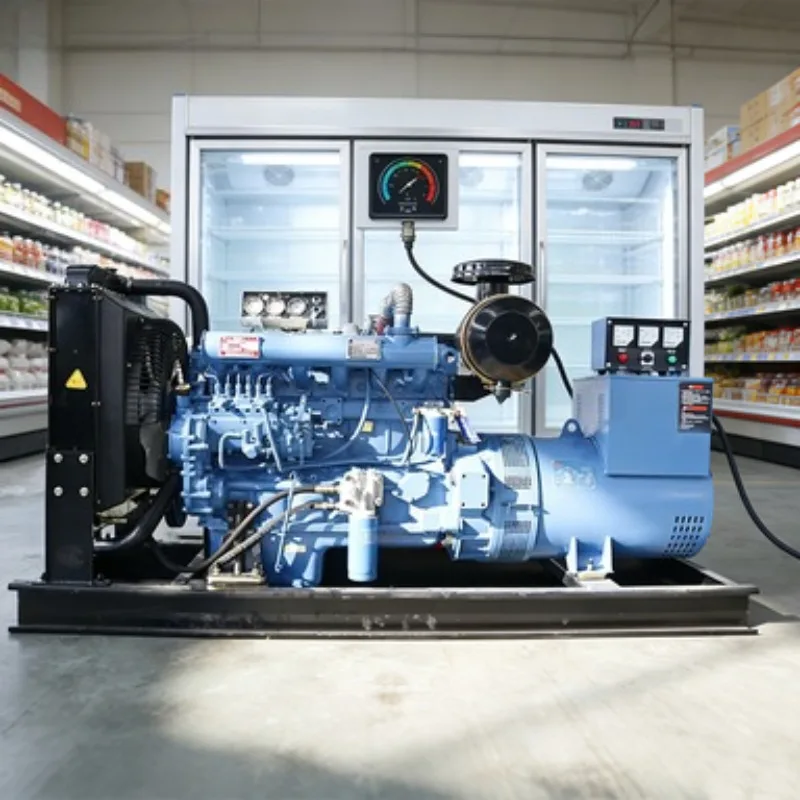 Air Cooled Diesel Generator Set 50kW 62.5kVA Silent Genset with Transfer Switch for Office Backup Power Supply Unit Work  
