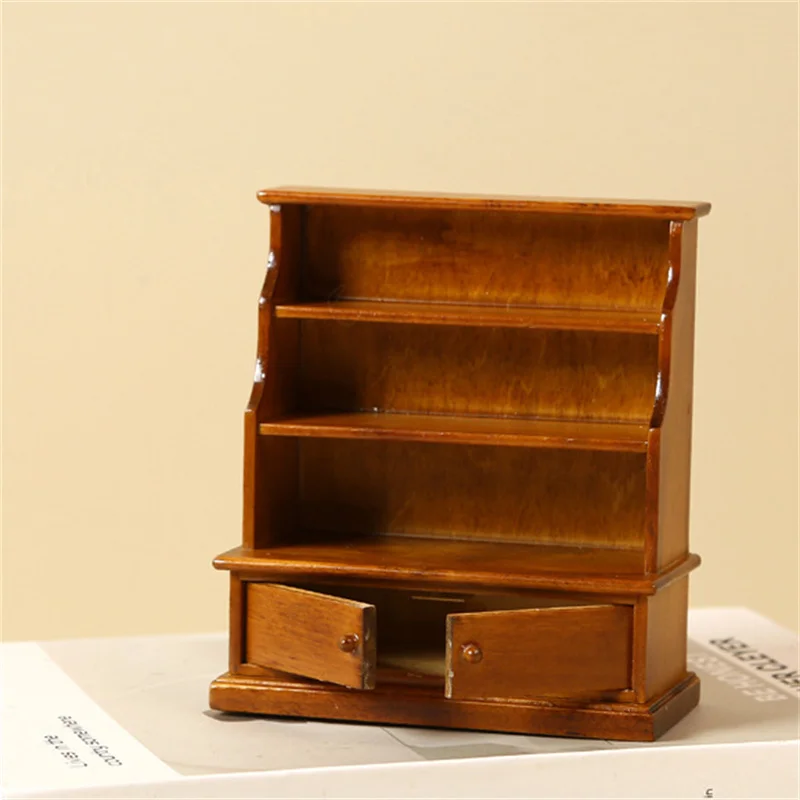 1/12 Puppenhaus Lagerschrank Spind Vitrine Puppenhaus Wohnzimmer Studie Dekoration Puppenhaus Möbel Zubehör