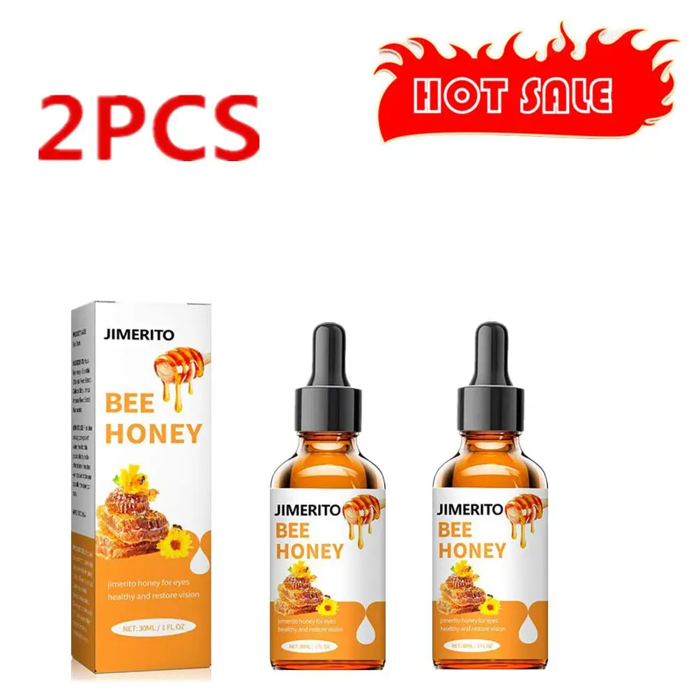 2x 30ml Miodowe krople do oczu Łagodzi dyskomfort oczu Rozmyte oczy Ból oczu Pielęgnacja oczu Swędzenie Relaks Suchy obrzęk Masaż Czysty