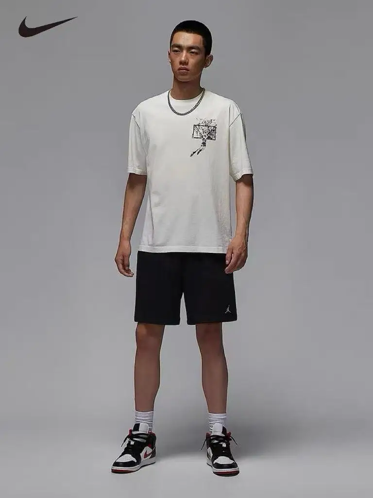 Camiseta gráfica Nike Jordan para hombre, camiseta de entrenamiento de baloncesto de verano, camisetas deportivas transpirables de manga corta para hombre, ropa diaria IB3298-133