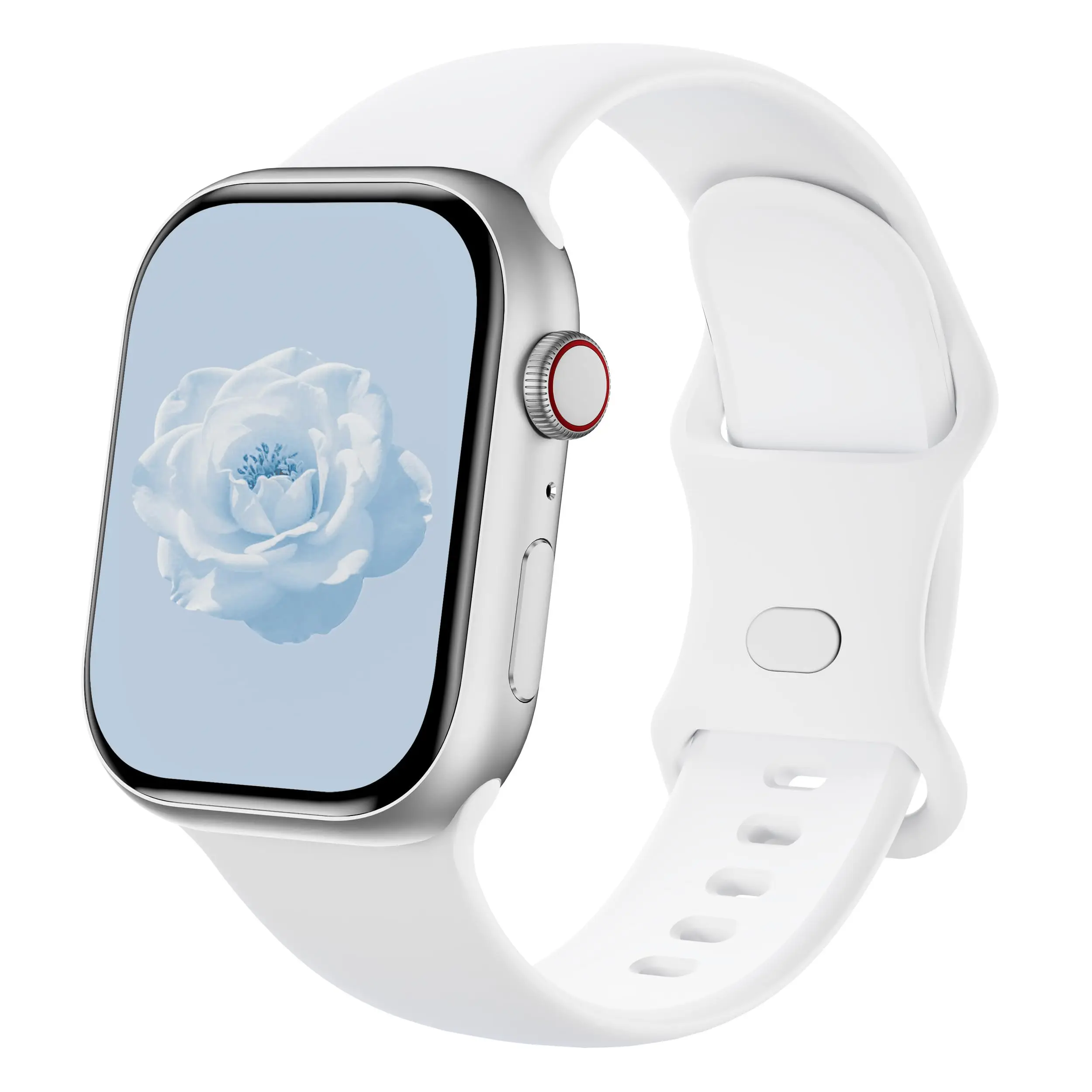 Pulseira de silicone compatível com Apple Watch, tamanhos 38 mm a 49 mm, pulseira de substituição para desporto, para iWatch Series 12-1, para mulhere