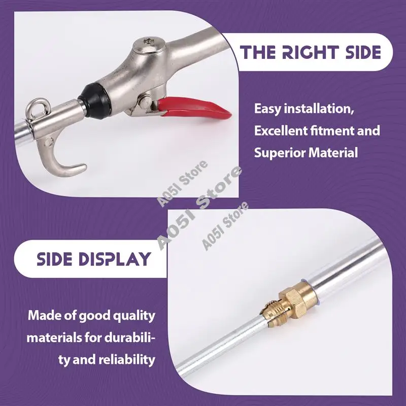 

Автомобильный пневматический продувочный пистолет-пылевой пистолет с выдвижной насадкой-пылевой пистолет из алюминиевого сплава-аксессуары для воздушного компрессора-A05I