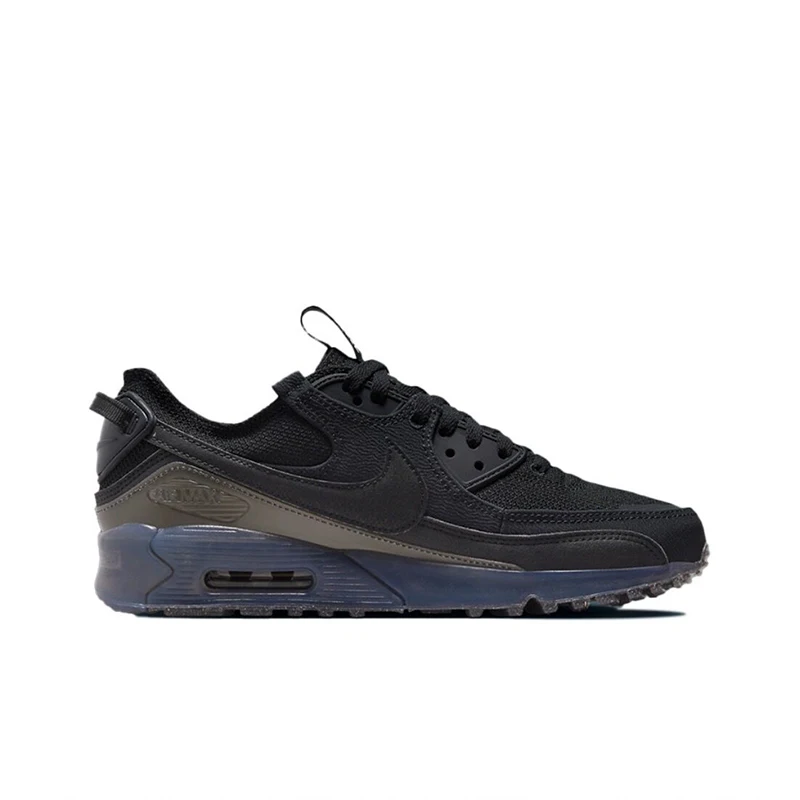 Nike-air max 90 tênis masculino, tênis de corrida, absorção de choque, respirável, preto, dq3987-002, original