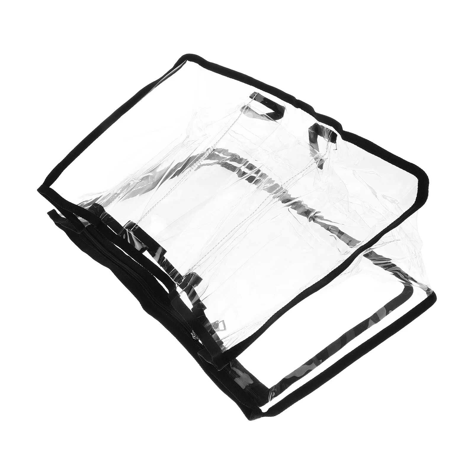 Beach Bag Thickened PVC Large Capacity Divided Organizer Lightweight Foldable Beach Travel Storage Clear Makeup
