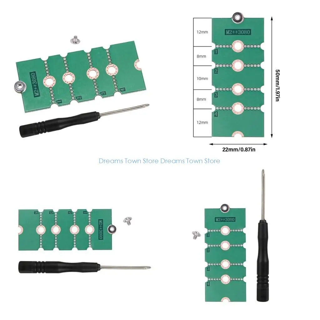 

HX6A Extended Transfer Card 2230 2242 2260 to 2280 SSD Adapter Solid States Drive Extension Holder Bracket