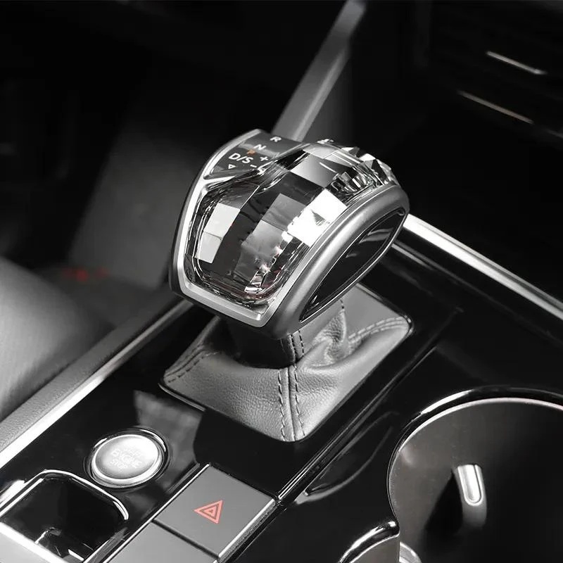 New Luxury Crystal Car Gear Shift Knob Handle Replace For Volkswagen VW Touareg 2019~2024 Modification