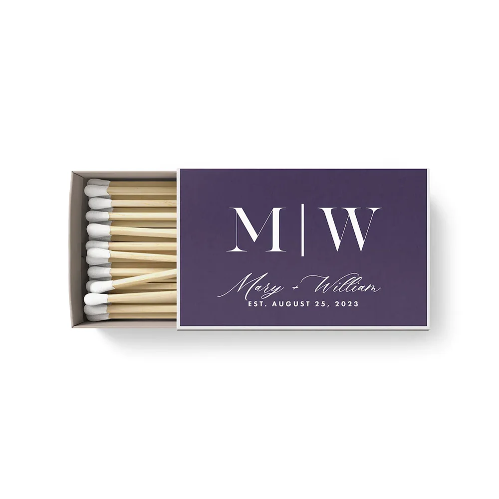 BULK Wedding Matches SET OF 50 - Thank You - Custom Matches - Wedding Favors - Shower Favors - Custom Party Favors - Custom Matc