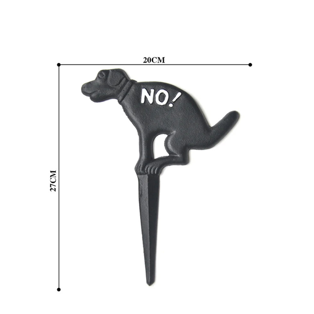 

2шт твердый чугунный щенок вставленный знак украшение трава орнамент зона индикатор знак