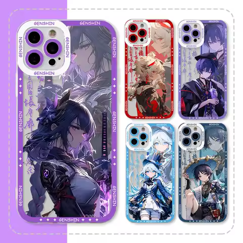 Genshin Impact Shogun Kazuha Phone Case for Samsung Galaxy S24 S23 S22 S21 Ultra Plus 5G S20 FE Note 20 10 Clear Soft Cover