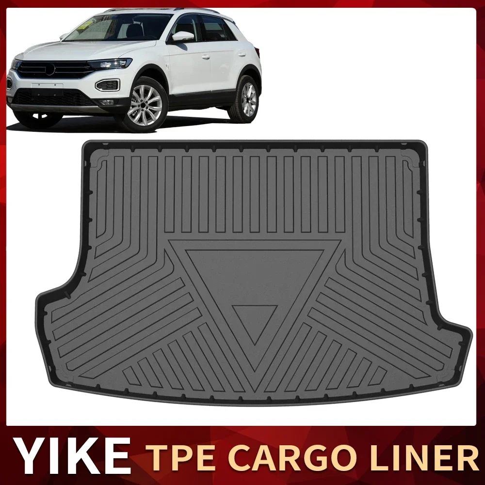 For VW Volkswagen T-ROC 2017-2023 Auto Car Cargo Liner All-Weather TPE Non-slip Trunk Mats Boot Tray Carpet Interior Accessories